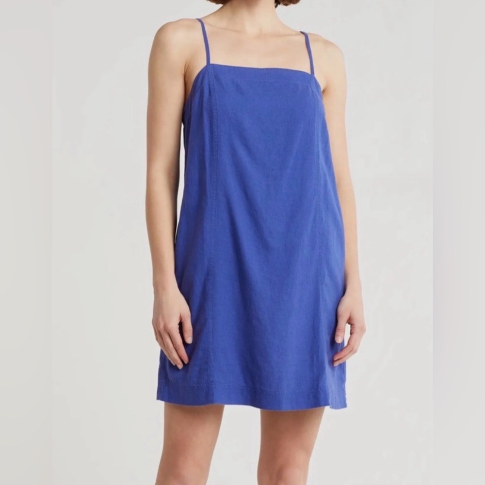 Madewell Max Linen Blend Minidress